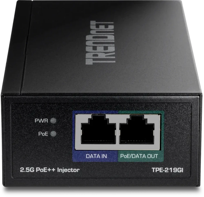 TRENDnet Desktop 2.5G PoE-Injektor, 2x RJ-45, 90W PoE++