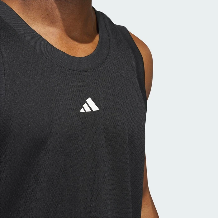 adidas Basketball Legends Shirt ärmellos schwarz/weiß (Herren)
