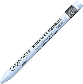 Caran d'Ache Neocolor II Aquarelle Wachskreide, kobaltblau hell, 10er-Pack