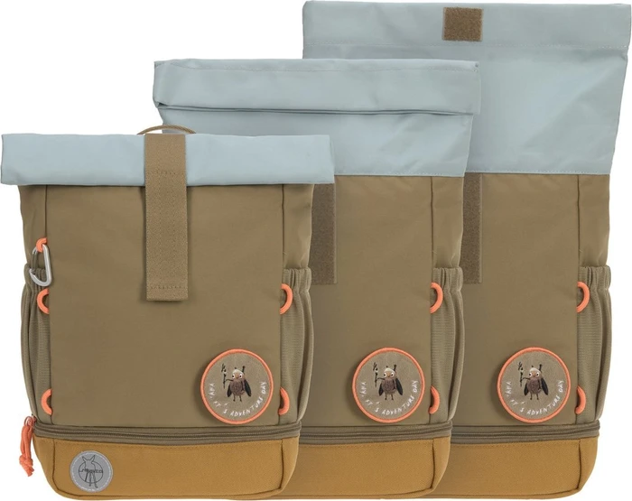 Lässig Rolltop nature/olive Kindergartenrucksack