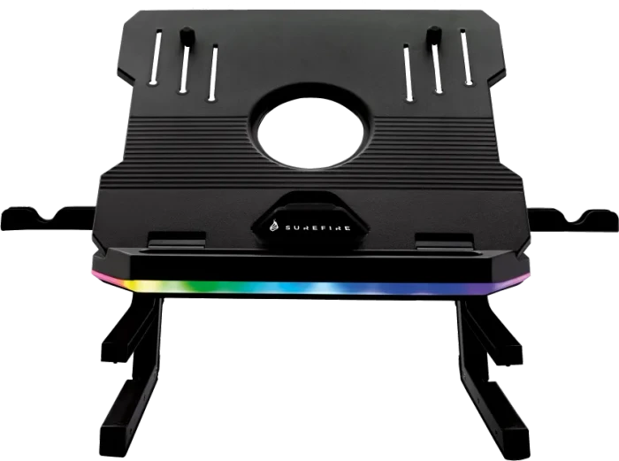 Verbatim Portus X2 RGB, Notebook-Stand bis 17.3", schwarz