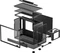 DeepCool CH160 Plus, schwarz, Glasfenster Vorschaubild