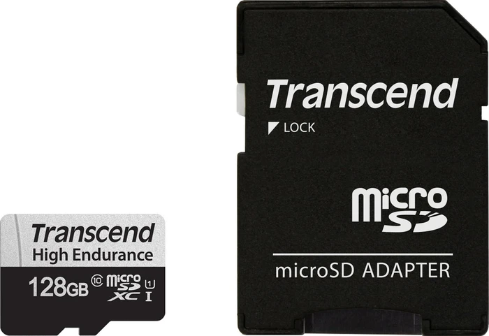 Transcend High Endurance 350V R100/W45 128GB Kit, UHS-I U1, Class 10