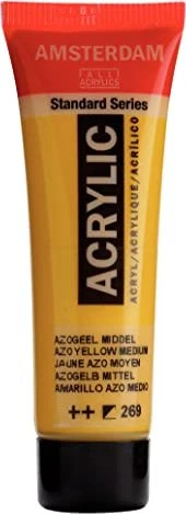 Royal Talens Amsterdam Standard Series Acrylfarbe, azogelb mittel, 20ml