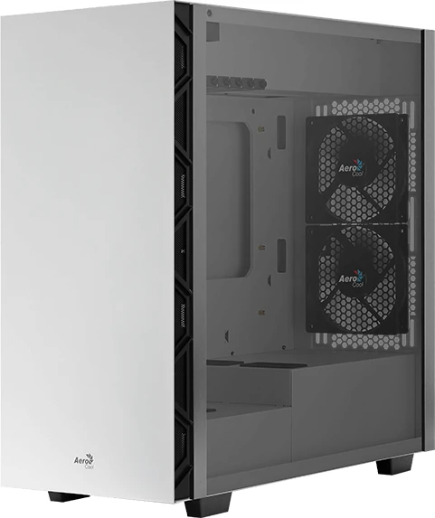 AeroCool Flo, weiß, Glasfenster