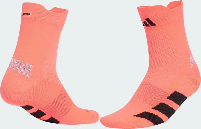 adidas Adizero Quarter Laufsocken solar turbo/black (KR8960) – Bild 2 von 5
