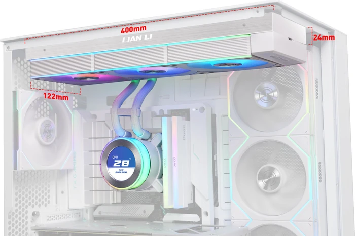 Lian Li HydroShift II LCD-C 360CL / 360R, weiß