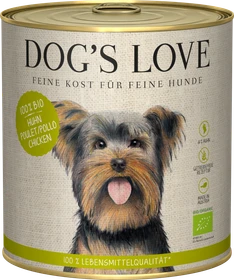 PetCo Dog's Love Bio Huhn mit Buchweizen, Sellerie und Basilikum, 800g