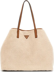 Guess Victtoria Kunstfell Shopper creme