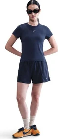Nike Sportswear Chill Knit T-Shirt kurzarm midnight navy/sail (Damen)