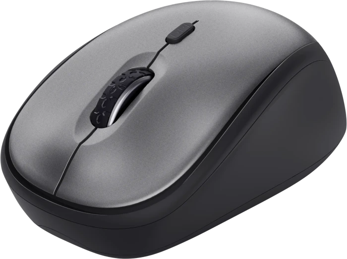 Trust Yuki Silent Wireless Mouse schwarz/grau, USB