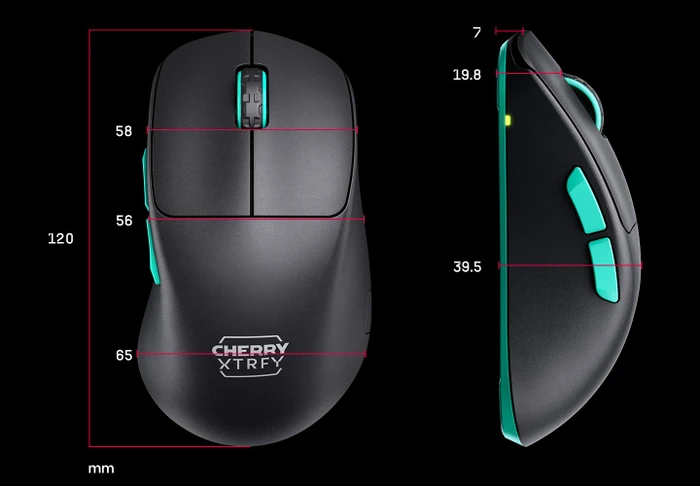 Cherry Xtrfy M64 Wireless schwarz, USB