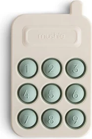 Mushie Silikon Lätzchen powder blue