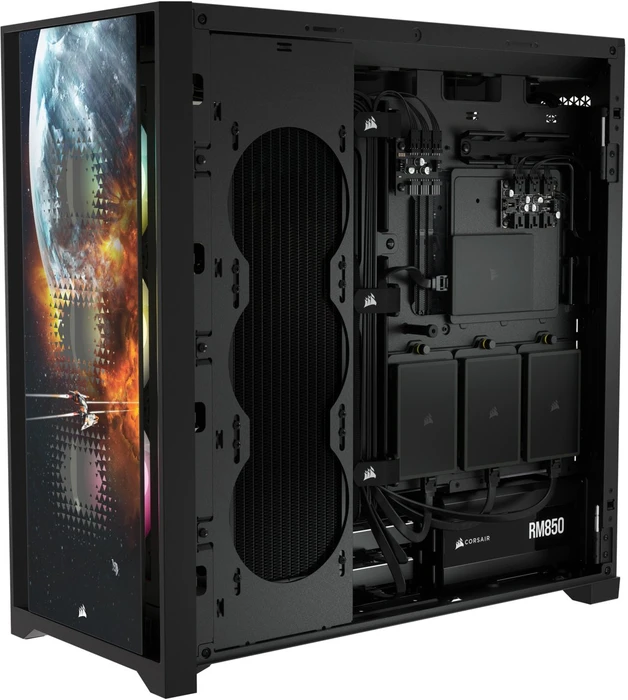 Corsair iCue 5000X RGB Signature Series Planetary, schwarz, Glasfenster