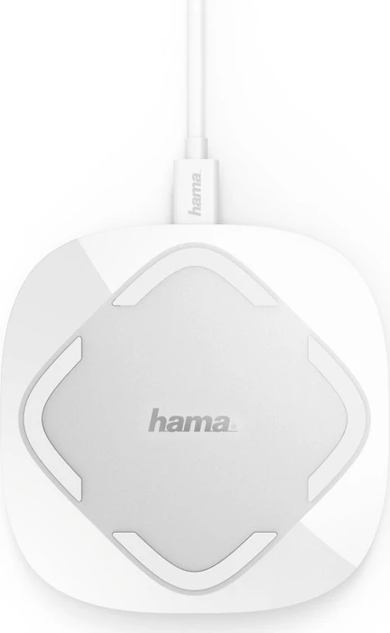 Hama kabelloses Ladegerät QI-FC 10 weiß