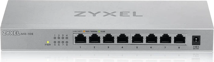 Zyxel MG-108 Desktop 2.5G Switch, 8x RJ-45