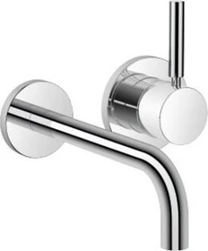 Dornbracht Meta Wand-Einhandbatterie mit Einzelrosetten chrom