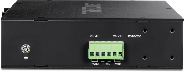 TRENDnet TI Hardened Industrial Railmount Gigabit Switch, 8x RJ-45, 2x SFP, 240W PoE+