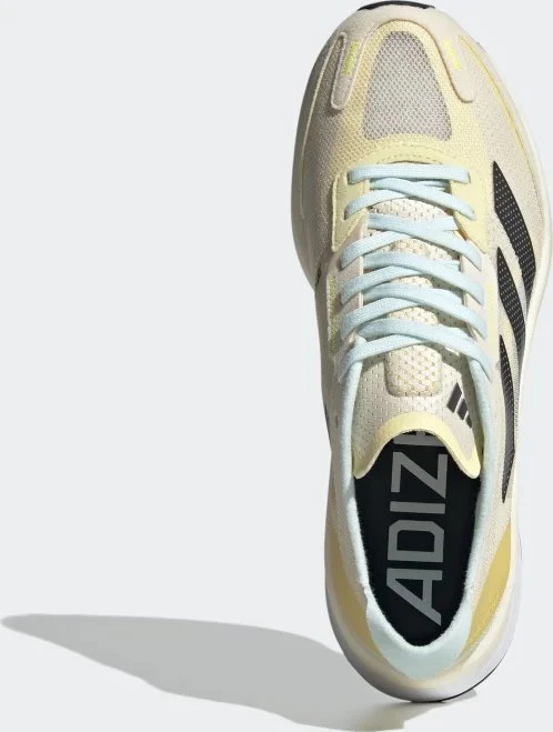 adidas Adizero Boston 11 ecru tint/night metallic/beam yellow (Damen)