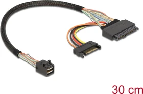 DeLOCK mini SAS HD [SFF-8643, Stecker] auf U.2 [SFF-8639, Buchse], 0.3m (84823)