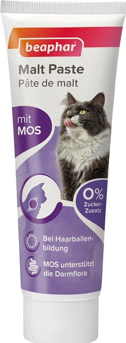 beaphar Malt-Paste für Katzen, Anti-Hairball Malzpaste, 250g (79035)