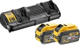 DeWalt DCB132X2 54V XR FlexVolt Starterset 18/54V, 9.0/3.0Ah, Li-Ionen, 2 Akkus [18.0Ah] [324Wh]