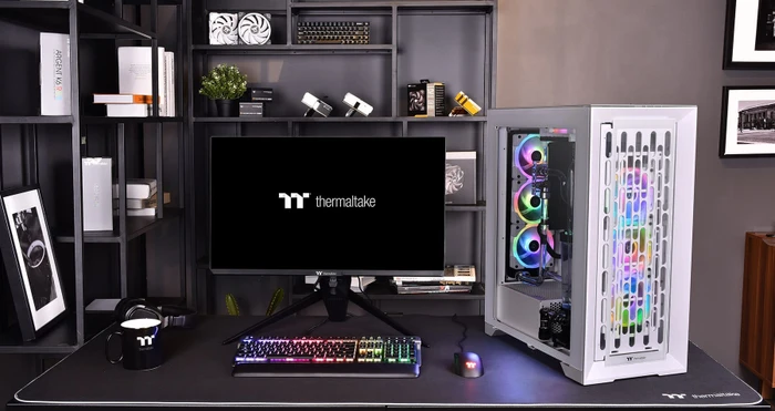 Thermaltake CTE T500 TG ARGB Snow, weiß, Glasfenster
