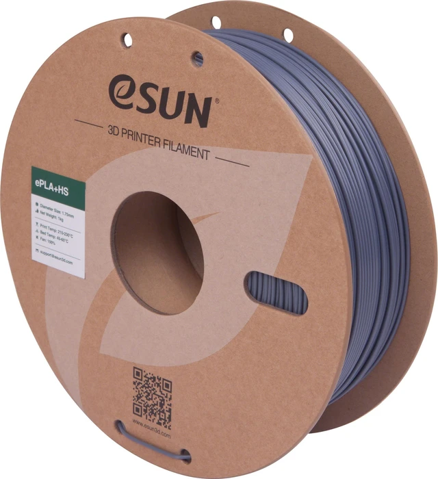 eSUN PLA+HS, grau, Spule, 1.75mm, 1.00kg