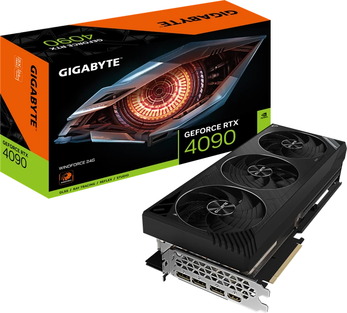GIGABYTE GeForce RTX 4090 Windforce 24G, 24GB GDDR6X, HDMI, 3x DP