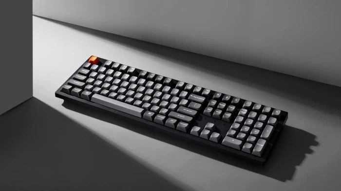 Keychron K10 Max, schwarz/grau, LEDs RGB, Keychron Super RED, USB/Bluetooth, US