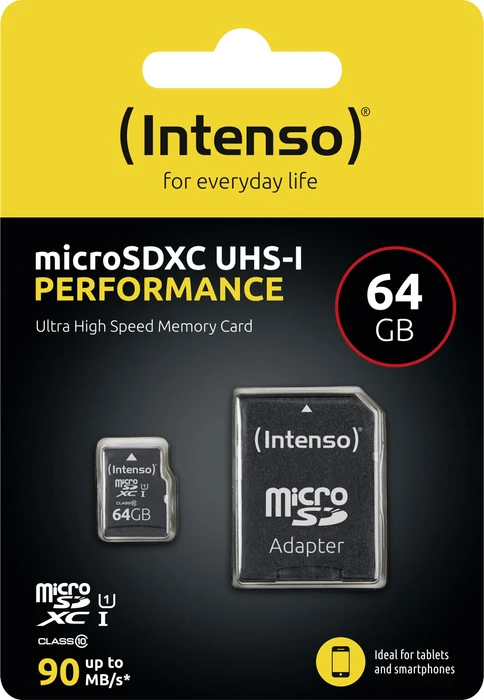 Intenso Performance R90 64GB Kit, UHS-I U1, Class 10