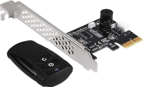 SilverStone ES02-PCIe kabelloser Ein-/Ausschalter mit Fernbedienung für PC