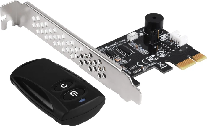 SilverStone ES02-PCIe kabelloser Ein-/Ausschalter mit Fernbedienung für PC
