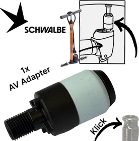 Schwalbe SCV Clik Pumpenkopf Adapter AV Anschluss Adapter