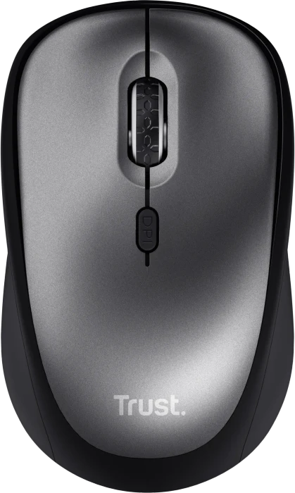 Trust Yuki Silent Wireless Mouse schwarz/grau, USB