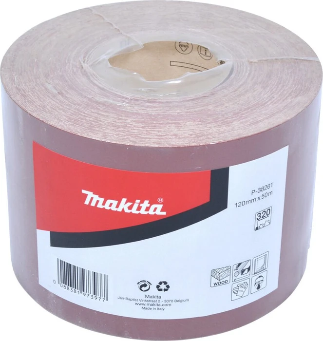 Makita Schleifblatt Sparrolle K320, 120mm x 50m, 1 Stück