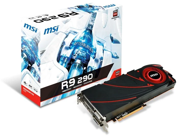 MSI Radeon R9 290, R9 290 4GD5, 4GB GDDR5, 2x DVI, HDMI, DP