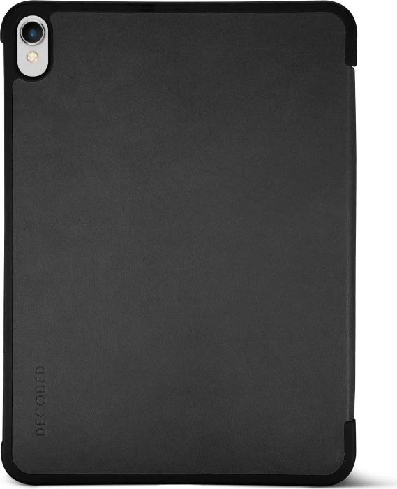 Decoded Leder Slim Cover für iPad 10.9" 2022, schwarz