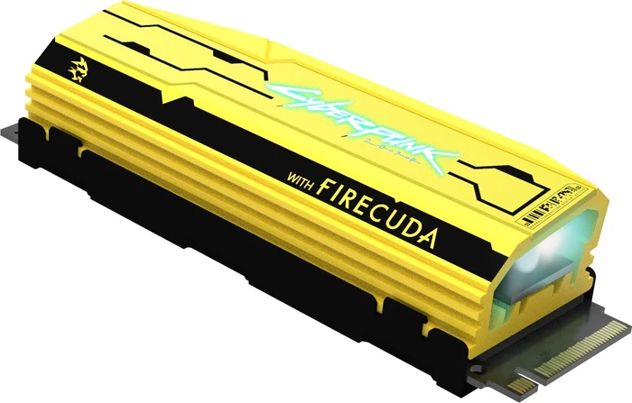 Seagate FireCuda 520 SSD +Rescue - Special Edition Cyberpunk 2077 1TB, M.2 2280 / M-Key / PCIe 4.0 x4, Kühlkörper