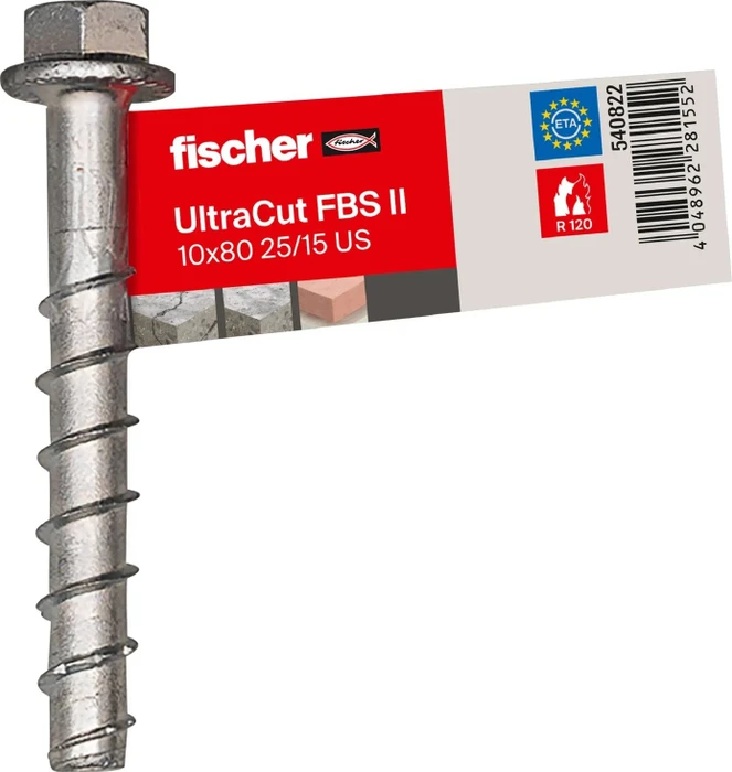 fischer UltraCut FBS II 10x80 25/15 US E Betonschraube, 10x80mm, 1 Stück