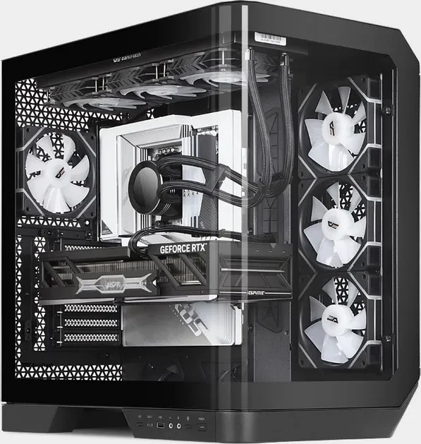 DarkFlash DY570 Black, Glasfenster