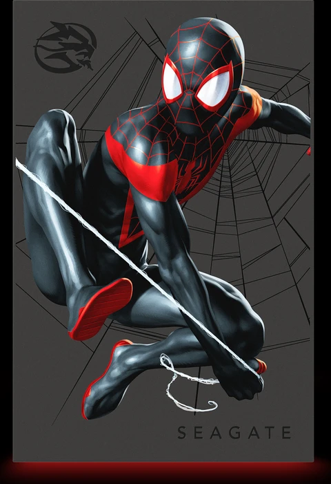 Seagate FireCuda Gaming HDD - Miles Morales Special Edition, 2TB, +Rescue, USB 3.0 Micro-B