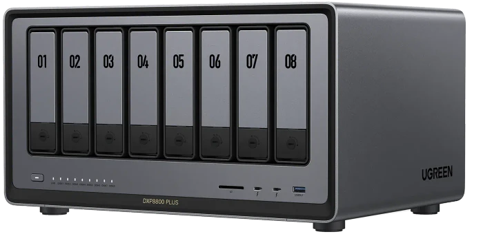 Ugreen NASync DXP8800 Plus, 8GB RAM, 2x RJ-45 10GBase-T, 2x Thunderbolt 4 / USB4