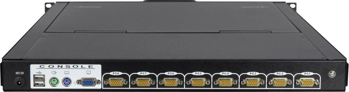 Inter-Tech Case IPC KVM-1708 LED, 17" LCD KVM Switch, 8-fach, DE