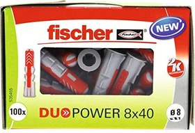 fischer DuoPower 8x40 Universaldübel, 8x40mm, 100 Stück