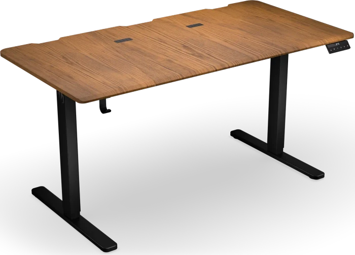 Endorfy Atlas L Electric elektrisch höhenverstellbarer Sitz-Steh-Schreibtisch 150x78cm Dark wood/schwarz