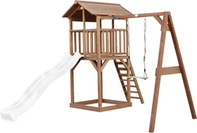 Axi Spielturm Beach Tower mit Schaukel und Rutsche braun/weiß