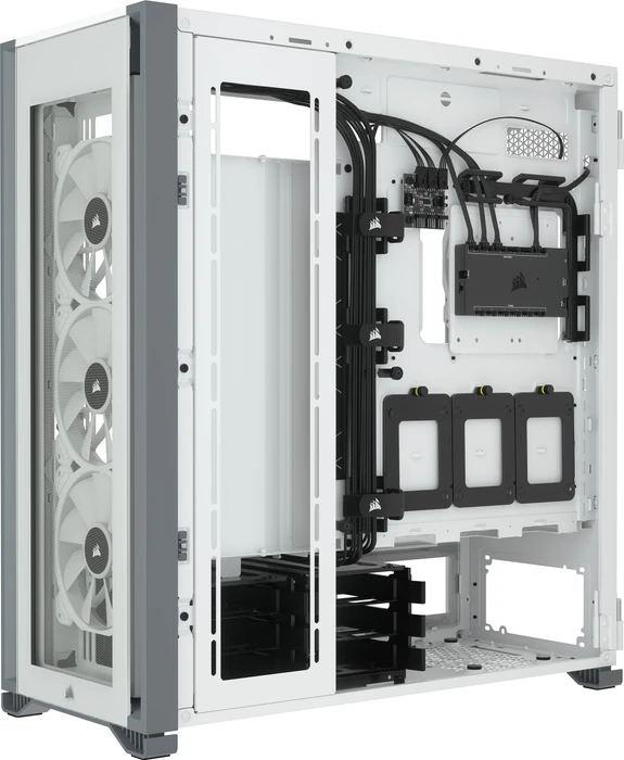 Corsair iCue 7000X RGB, weiß, Glasfenster