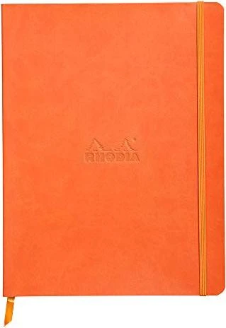 Rhodia Rhodiarama Notizbuch, 190x250mm, punktiert, Softcover, tangerine, 80 Blatt