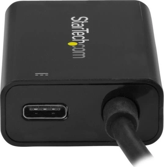 StarTech USB-C-VGA-Adapter mit USB Stromversorgung 60 Watt, schwarz